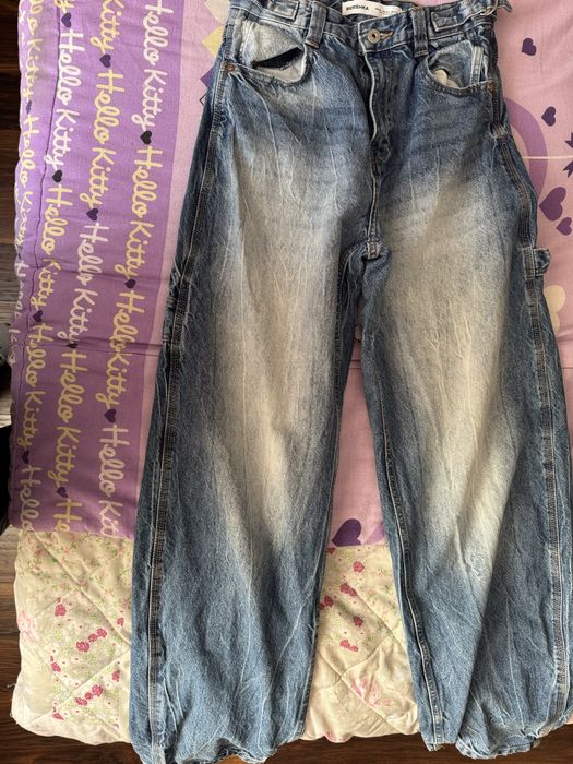 Сини дамски дънки