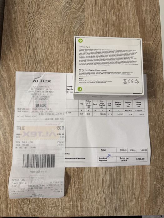 Vand Airpods Pro 3 Noi