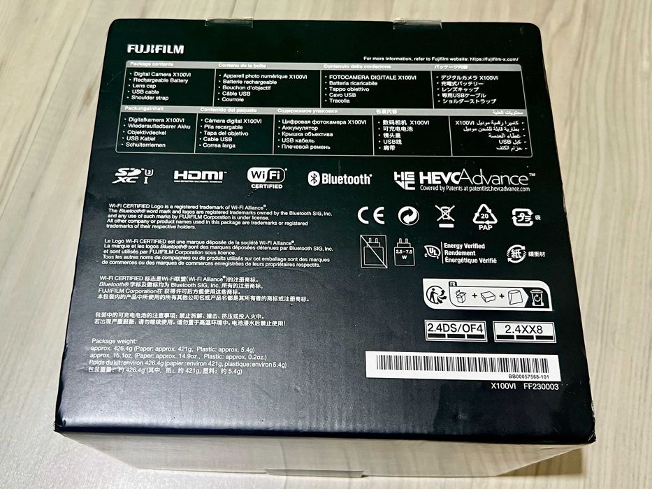 Fujifilm X100VI Fujifilm X100 VI 23mm F2.0 40.2MP 6K Nou Silver