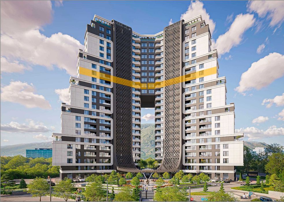 5-Стаен Южен в Twin Tower Branded Residence 15-ти Етаж Към Витоша - ул. Сребърна 28, София