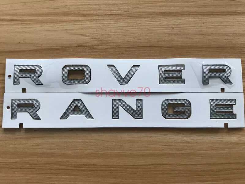 Scris NOU Litere Logo Emblema Capota Haion Portbagaj Range Rover Negru
