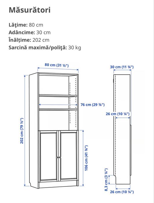 Biblioteca MDF impecabila