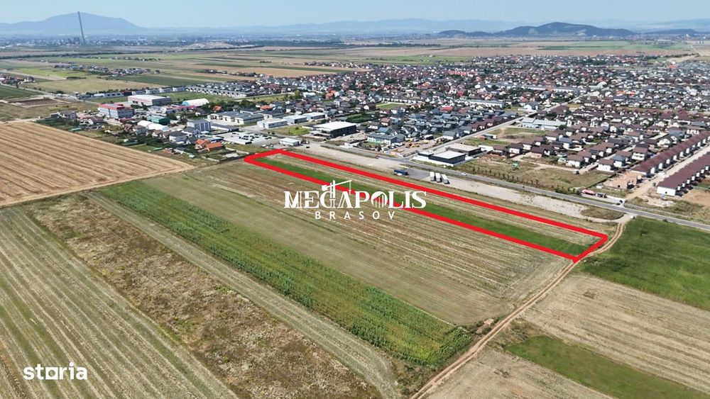 Teren extravilan 10.900 mp, Săcele, vizavi de cartier Izvor