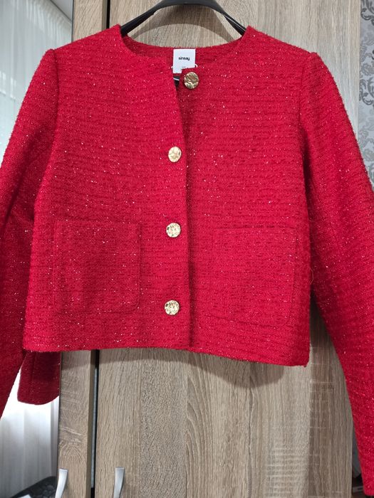 Сако червено пролетно