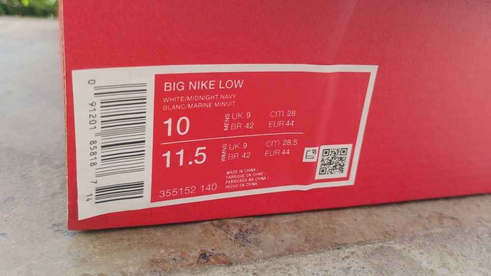 Маратонки NIKE Big Low Естествена кожа