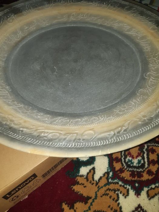 старинная тарелка 18-19 веков !!!сделано из камня в Иране !!!