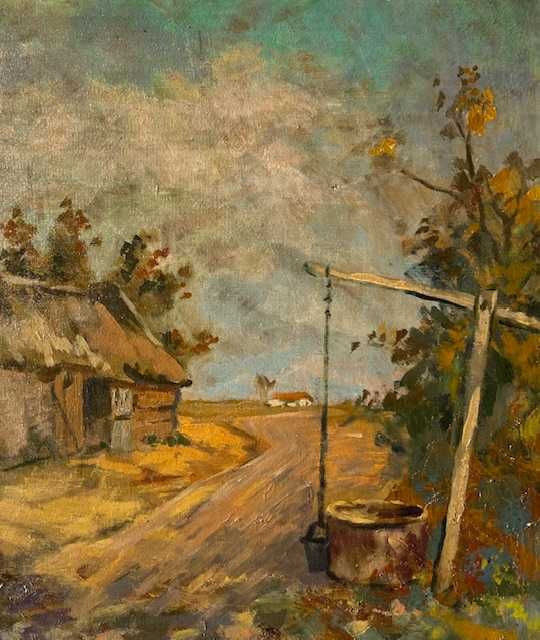 Tablou foarte VECHI, ulei/panza, semnat. 80x60cm+rama