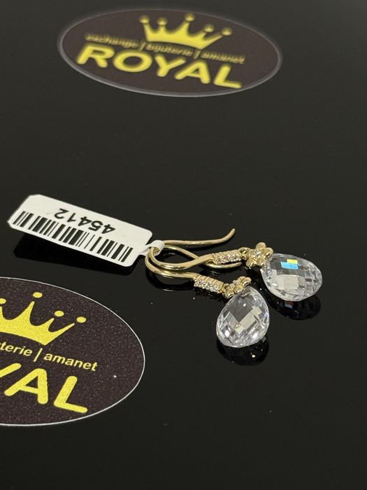 Bijuteria ROYAL : Cercei AUR 14K NOU / 2.72 GR