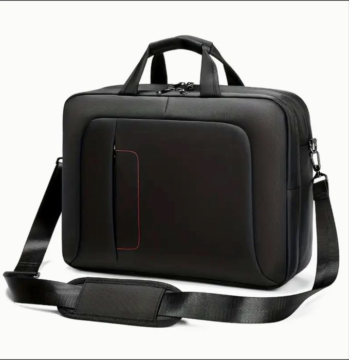 Мъжка оригинална, класическа и делова бизнес чанта за лаптоп 16”/Оксфорд материя!