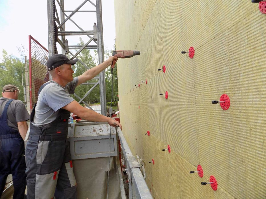 Фасадный дюбель, зонтик, крепеж, бабочка для фиксации мин плиты