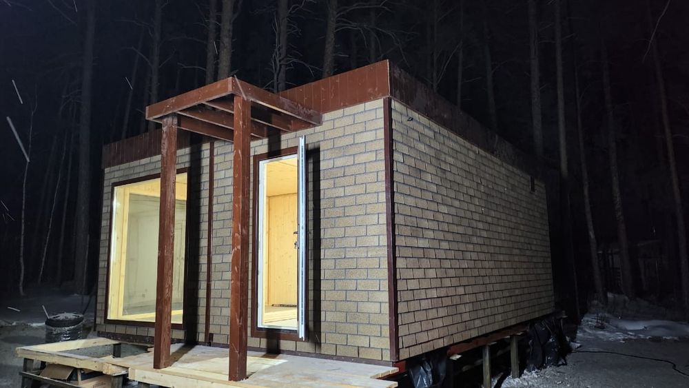 Изготовление каркасных бань.