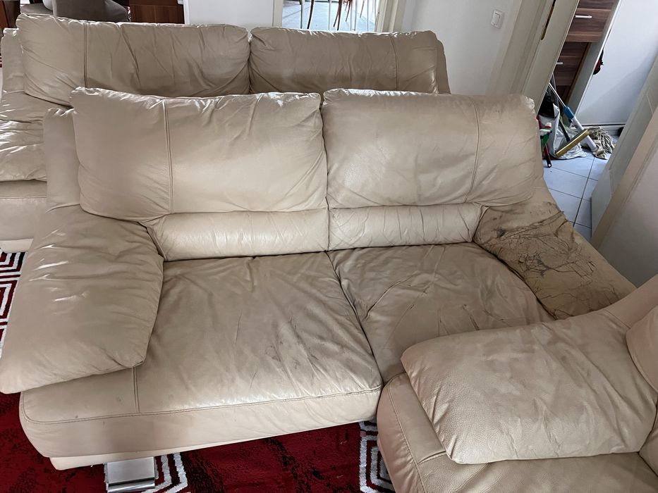 Set canapele de piele 3+2+1