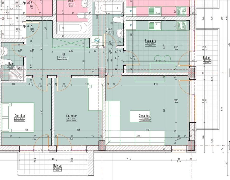 Apartament 3 camere | Ozone Residence | 78,7mp | Parcare | Boxă 7,48mp
