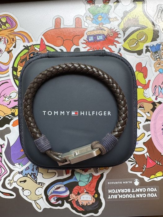 Brățară bărbați Tommy Hilfiger - Piele și Oțel - Stare Impecabilă!