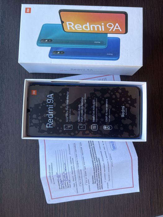 Телефон Redmi 9A с гарантией