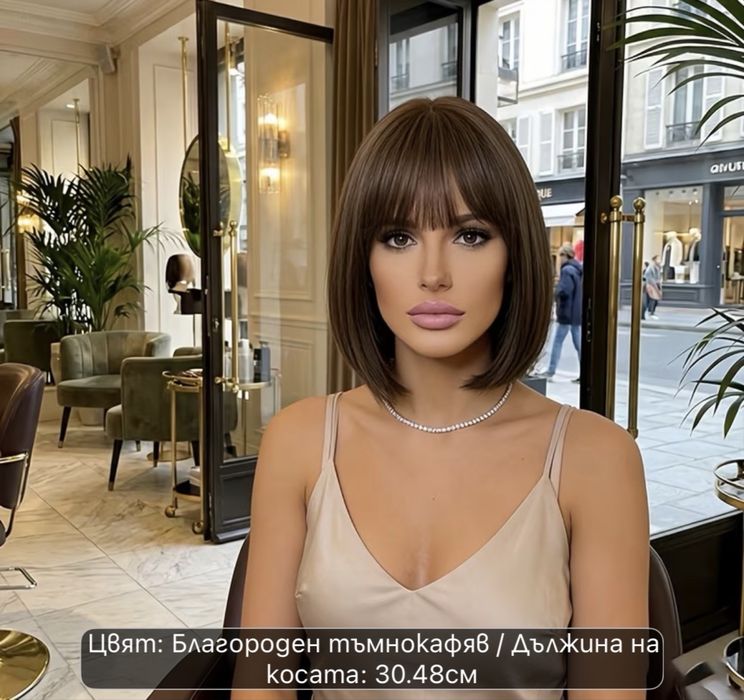 Перуки и Чантичка с огледало и уред за уголемяване на устни