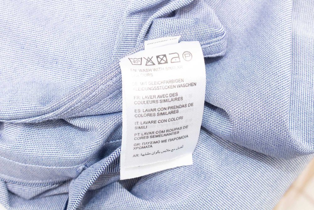 Gant Tech Prep Pique мъжка риза синя Stretch Slim Fit XL