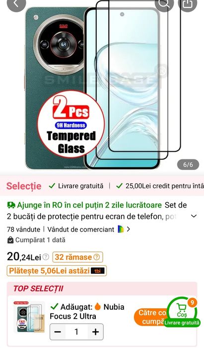 Telefon mobil ZTE nubia Focus 2 Ultra, Dual SIM, 8GB, 512GB, 5G, Verde