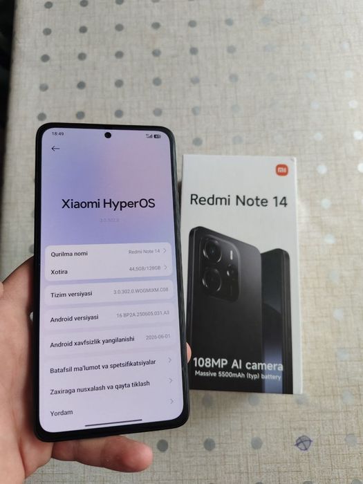 Redmi note 14 6/128