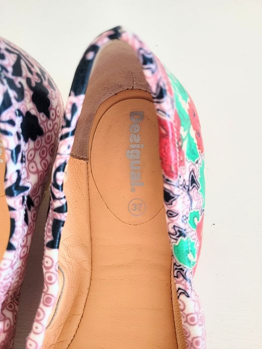Balerini Desigual din piele interior și exterior