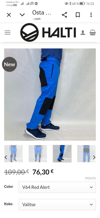 Pantaloni drumeti Halti