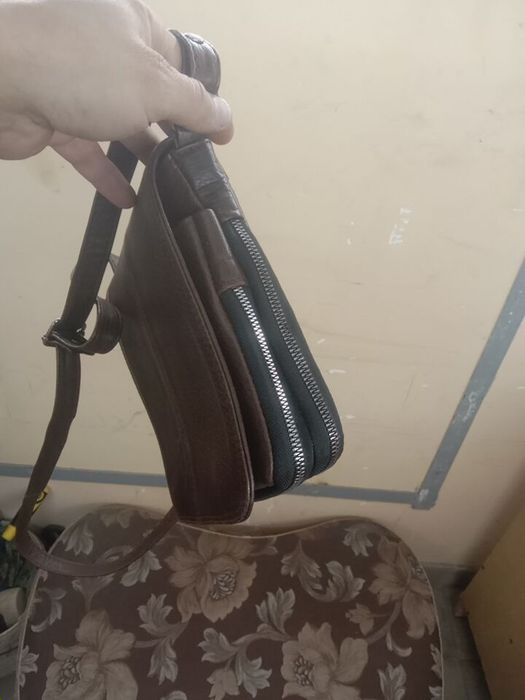 Барсетка кожаная