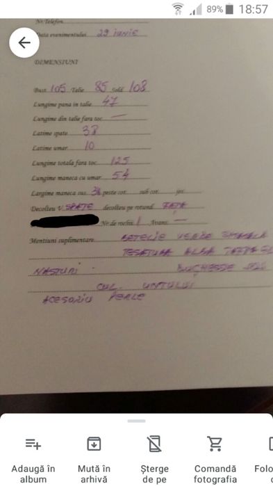 Rochie midi, ivoire, tafta, facuta pe comanda