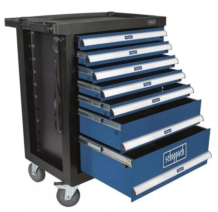 Dulap de scule scheppach tw1100 70 piese 7 sertare