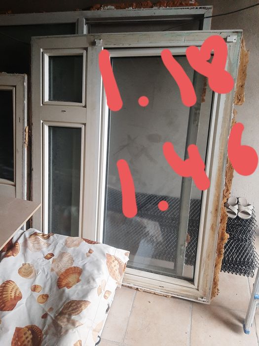 Продоётся акфа рамы и решотка для балкона