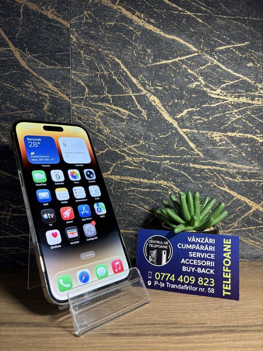 Iphone 14 Pro Max/256 GB/Garantie 2 Ani Centrul de Telefoane/Rate