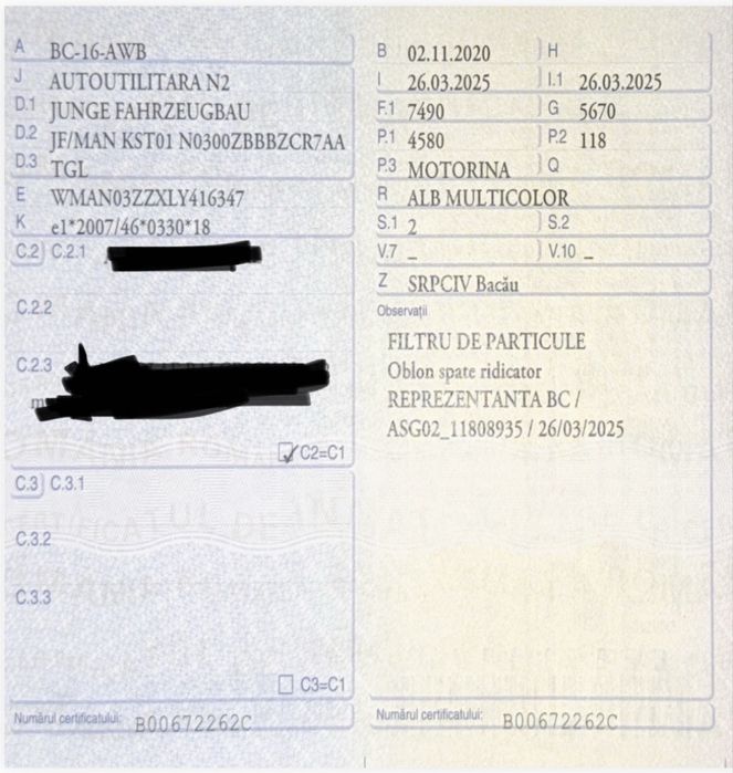 MAN TGL 7,5 tone.4,6 tdi. cutie automata.