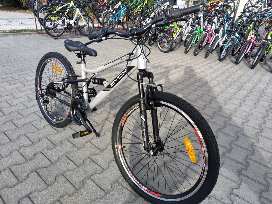 BYOX Велосипед 24" ADVENTURA сив