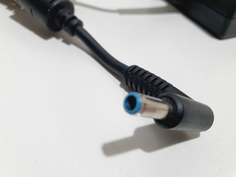 Incarcator HP Original Pin ID Albastru, mufa subtire 65w