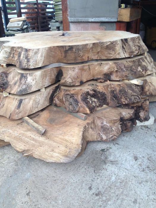 Маса от орех, бар плотове