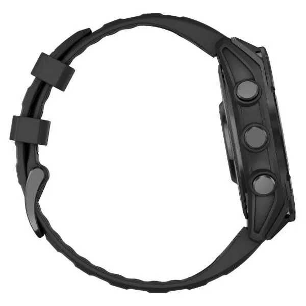 Garmin Fenix 8 GPS 47mm Silicon Black Band – Black