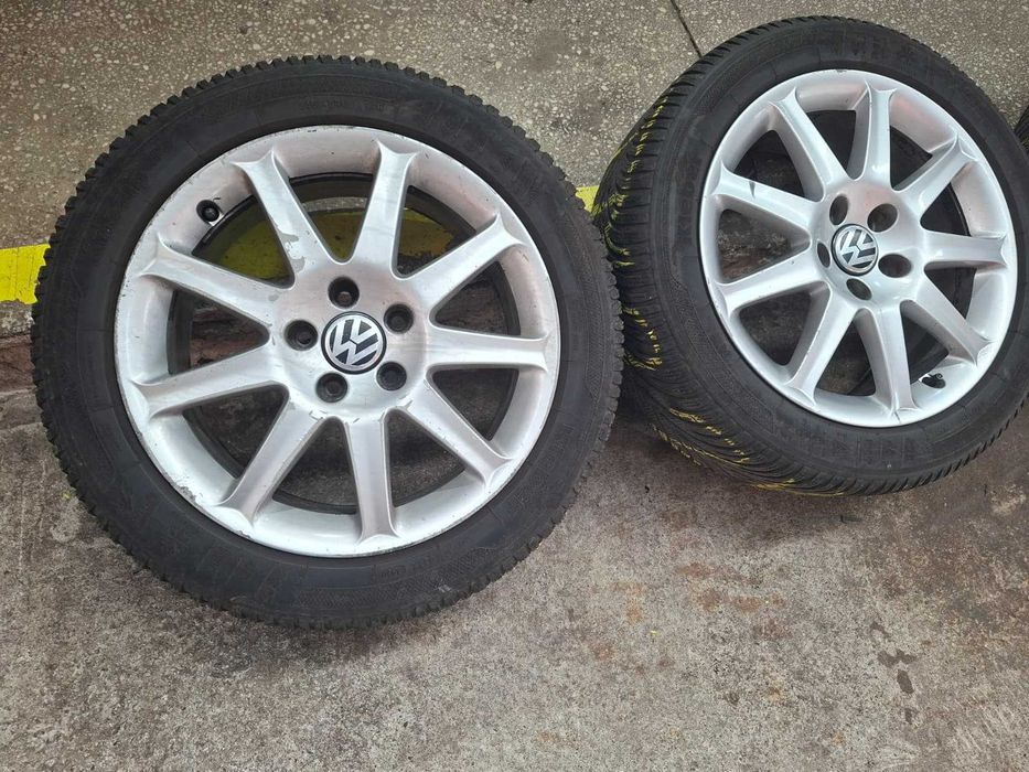 Set Jante aliaj originale VW/Audi R17 +anvelope iarna Kleber 235/45 R17 94H