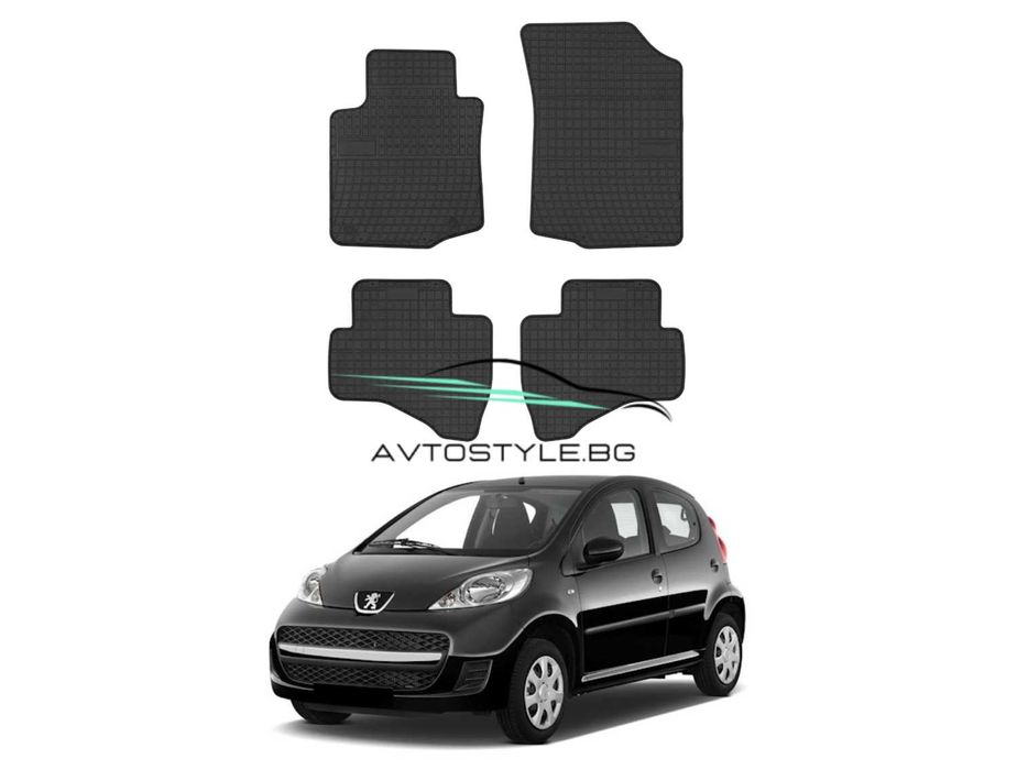Гумени стелки за Peugeot 107 ,2005 -2014 г., Frogum - El Toro