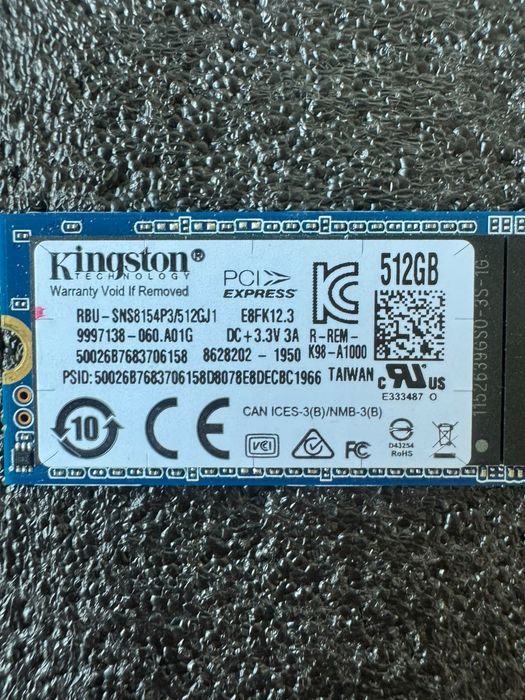 SSD Kingston M.2 NVMe 512 ГБ