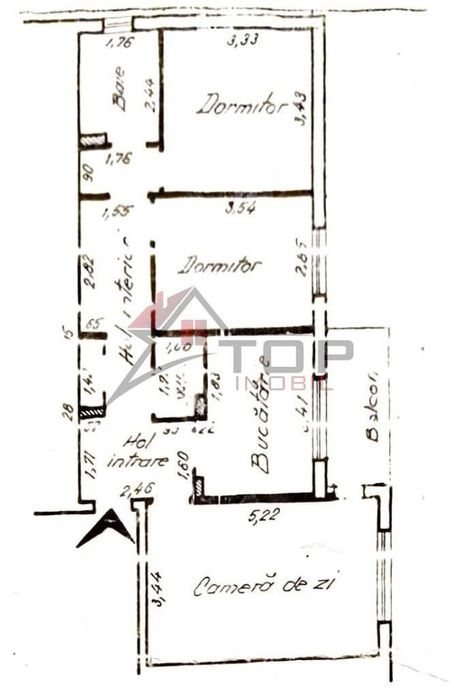 Apartament 3 camere Decomandat - Frumoasa