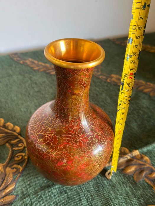 Vază miniatură cloisonné chinezească