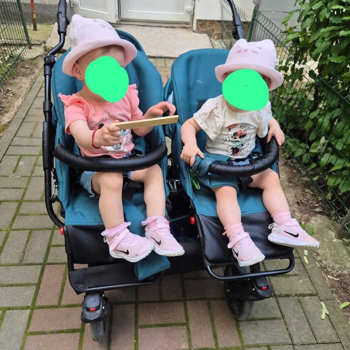Carucior gemeni Mikado Twin 3 în 1 T-08
