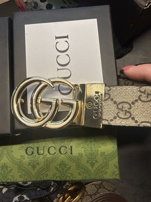 Колан естествена кожа модел Gucci