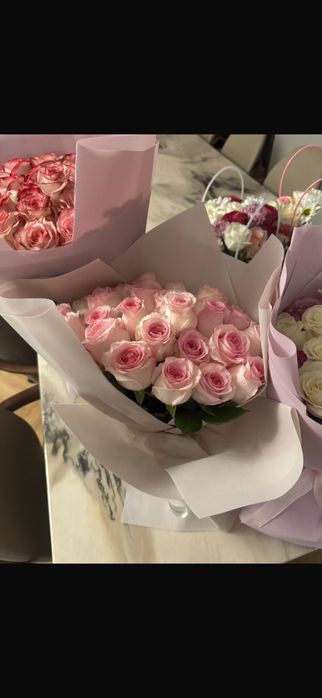 Цветы букеты на 8 марта