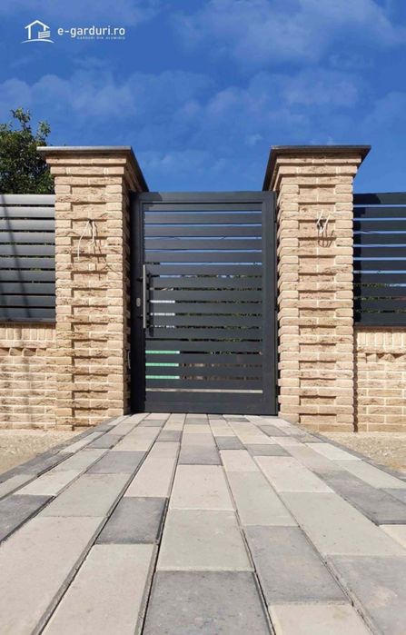 Gard Aluminiu - lin și drept , paznic mut , dar foarte-accept .