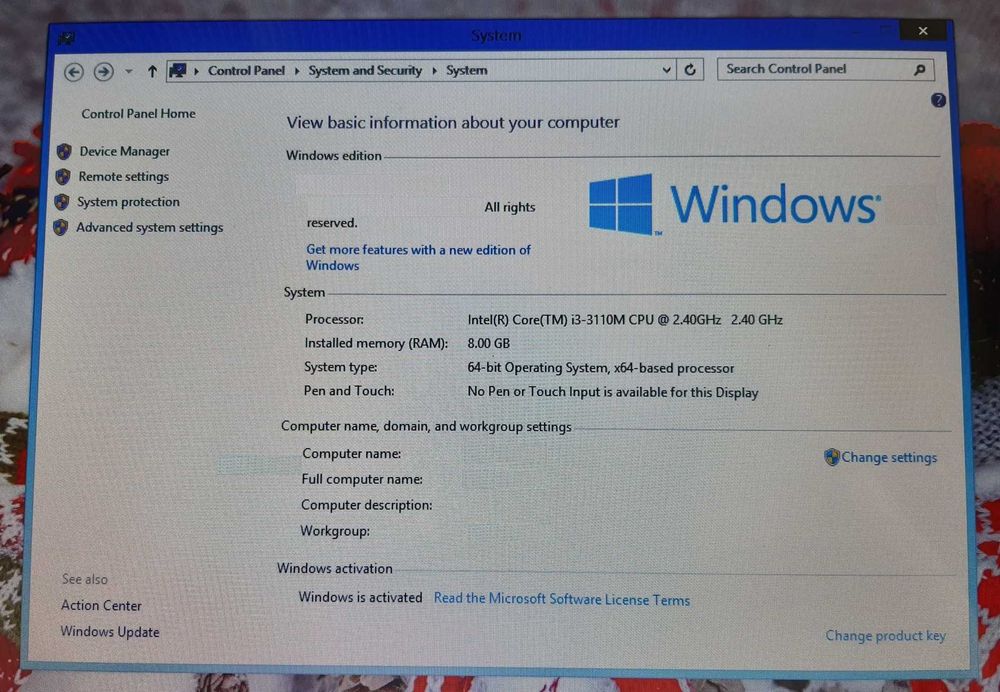 Laptop Lenovo G500 - functional