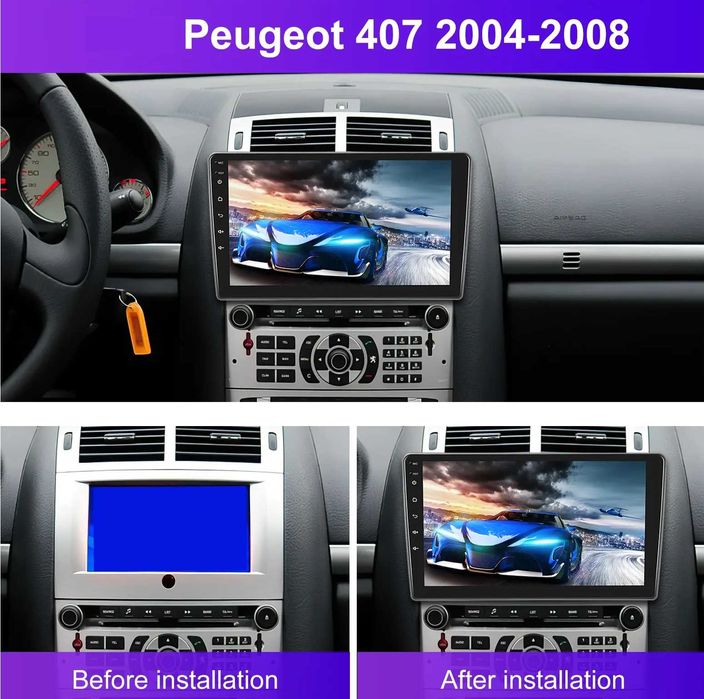 Мултимедия за Peugeot 407 Двоен дин Навигация дисплей 2DIN Android 407