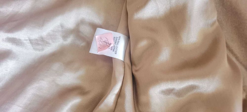 Детско кожено палто - около 7 - 9 годики