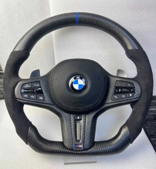 BMW M Performance Carbon/Alcantara волан с M лента – G серия