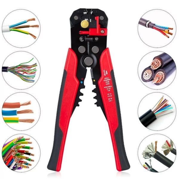 Клещи за оголване на кабели 3в1 сваляне на изолация, кримпване, рязане