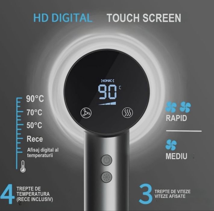 УНИКАЛЕН цифров сешоар с тъчскрийн / hairdryer with touchscreen
